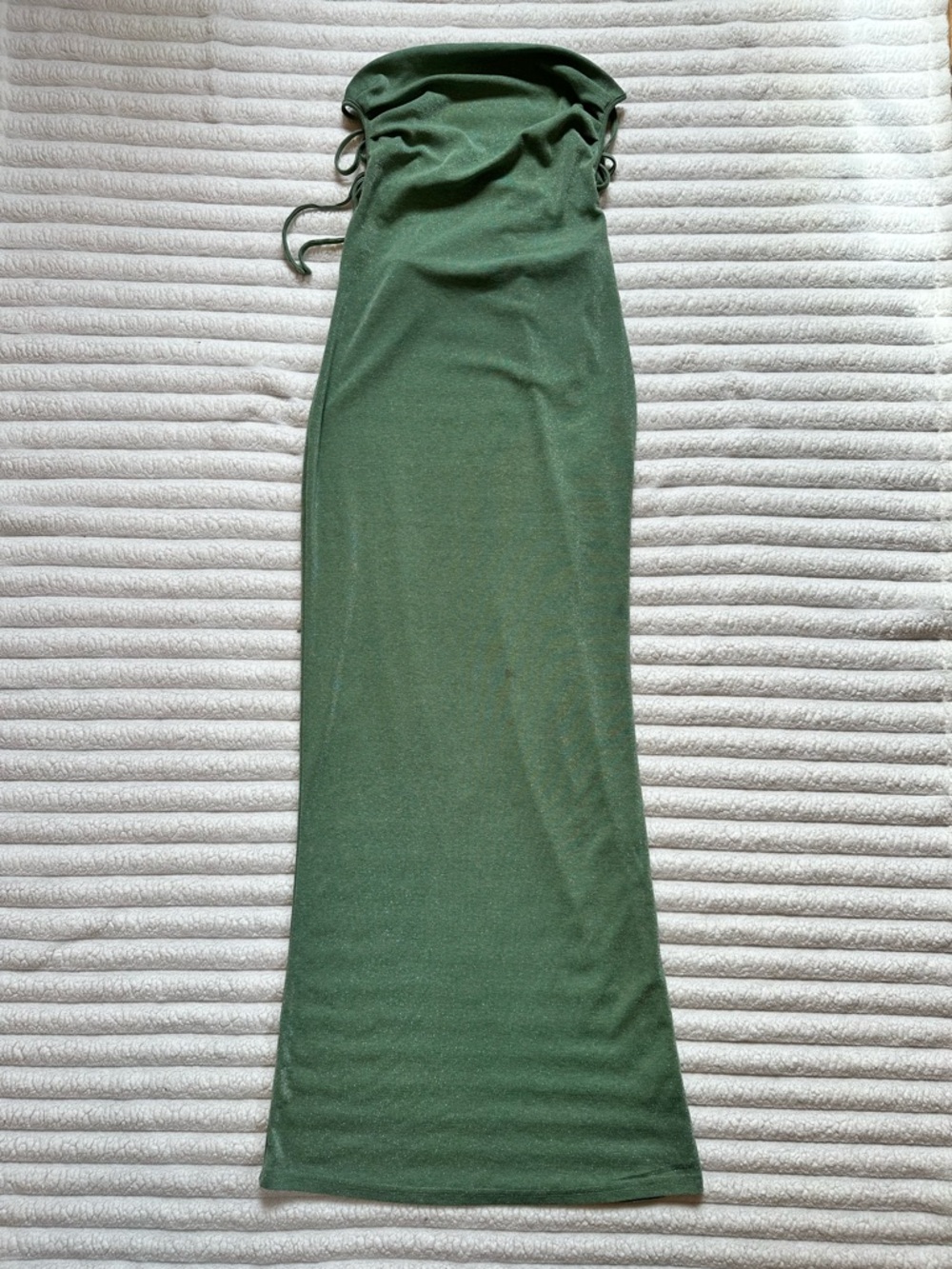 SHEIN Olive Green Clothing Label Close-Up